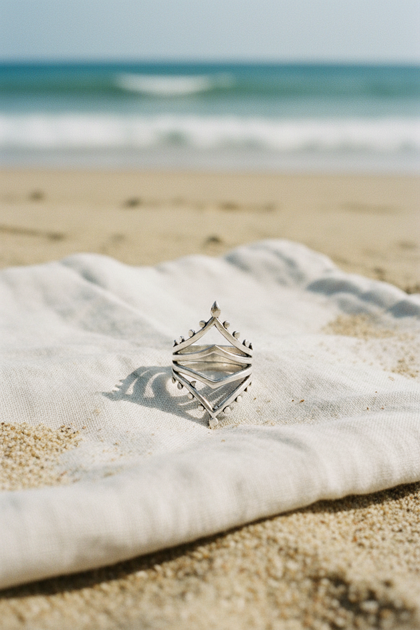 Stacked Chevron Ring