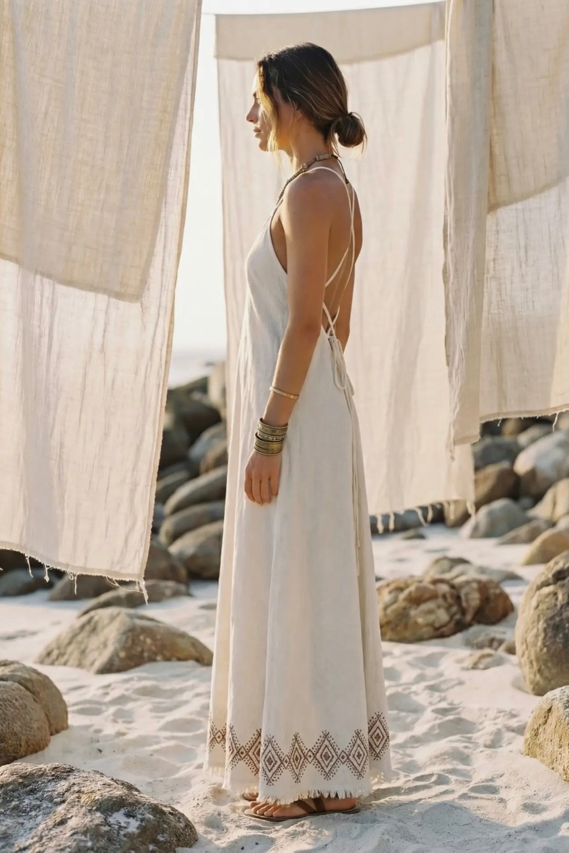 Aztec Halter Dress