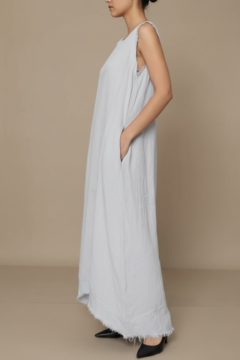 side shot of lounge long dress 
