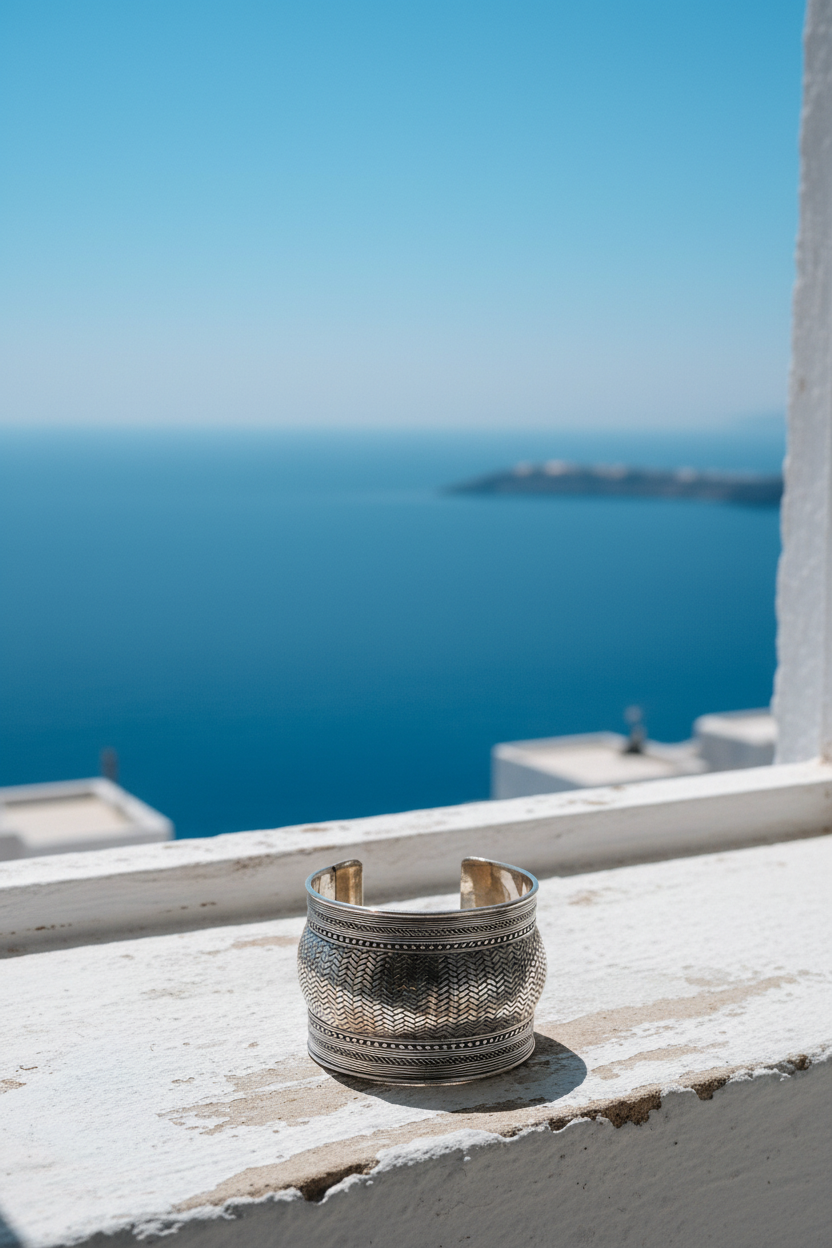 Silver Woven Cuff – Window Ledge